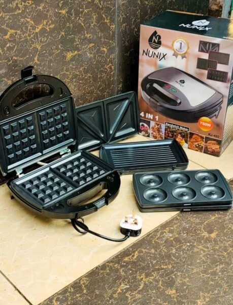 Nunix 4 in 1 Non-Stick Breakfast Sandwich Maker