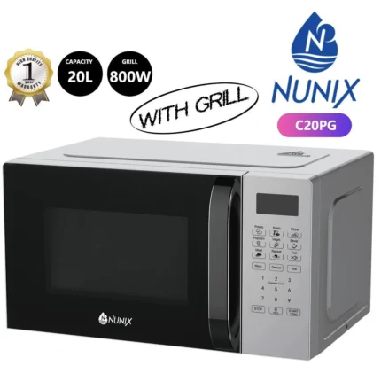 Nunix C20PG 20L Microwave with Grill – 800W Power