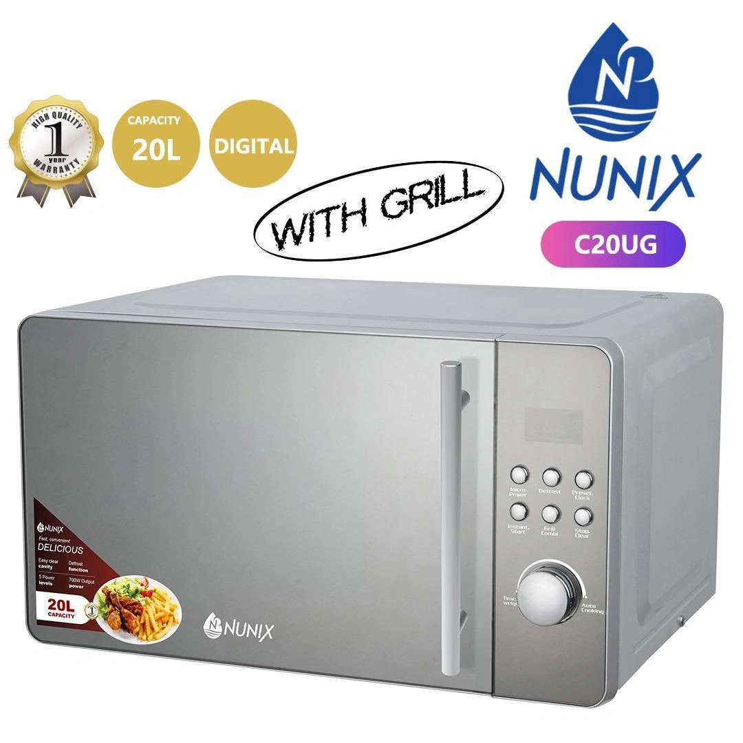 Nunix Digital Microwave with Grill – 20L Capacity