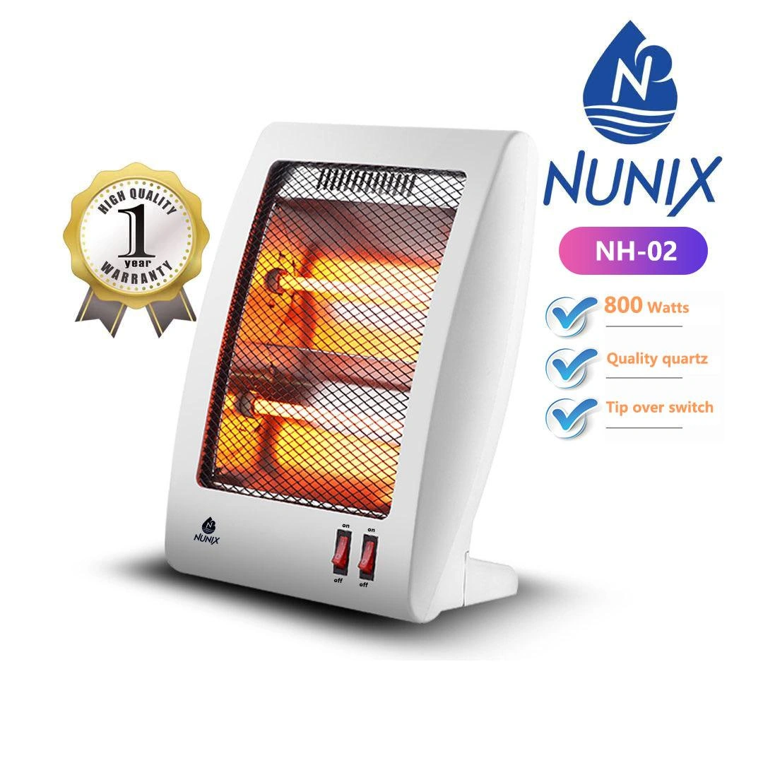 Nunix NH-02 Quartz Electric Room Heater (800W)