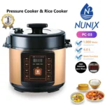 Nunix PC-03 Electric Pressure Cooker Rice Cooker – 6L