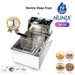 Nunix Single Deep Fryer – 6L Stainless Steel