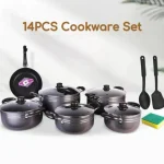 14-Piece TC Nonstick Cookware Set with Frying Pan
