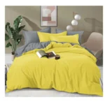 Plain Double-Sided Cotton Duvet Cover Set – 6x6