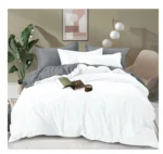 Plain Double-Sided Cotton Duvet Cover Set – 6x6