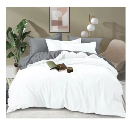 Plain Double-Sided Cotton Duvet Cover Set – 6x6