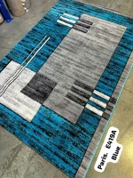 Premium Paris Carpets - E419A – Blue, 8 by 11