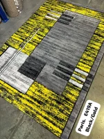 Premium Paris Carpets - E419A – Black an Gold, 8 by 11