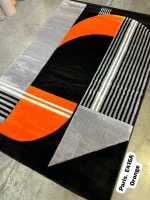 Premium Paris Carpets - E416A – Orange, 8 by 11