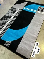 Premium Paris Carpets - E416A – Blue, 8 by 11