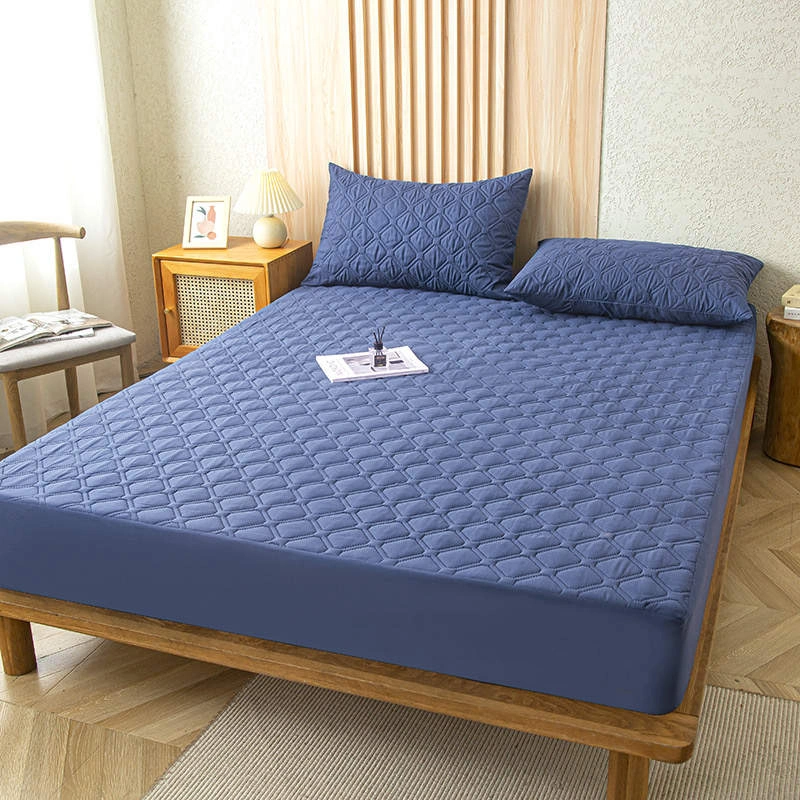 Premium Quilted Waterproof Mattress Protectors – Navy-Blue, 6 by 6
