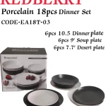 REDBERRY 18-Piece Porcelain Dinner Set