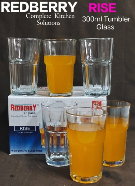 Redberry 300ml Glass Tumbler (6 Pieces)