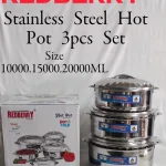 Jumbo 3pcs Stainless Steel Insulated Hotpot Set