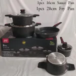 REDBERRY 9-Piece Granite Cookware Set – Induction Base