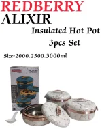 Redberry ALIXIR Hotpot Set – 3 Piece – White