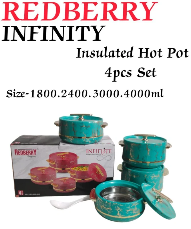 REDBERRY INFINITE Insulated Hotpot Set - 4pcs – Green