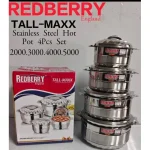 Redberry Stainless Steel Hotpots ( 4 pcs)