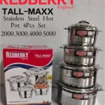 4-Piece REDBERRY TALL-MAXX Stainless Steel Hotpot Set