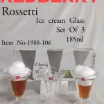 Rossetti Ice Cream Glass Set – Set of 3