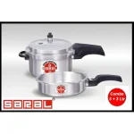 Saral Aluminum Pressure Cooker Pack (5+3 Liters)
