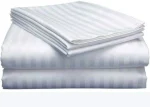 Satin stripped bedsheets (7*8)