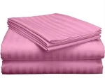 Satin stripped bedsheets (7*8)