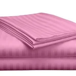Satin stripped bedsheets (7*8)