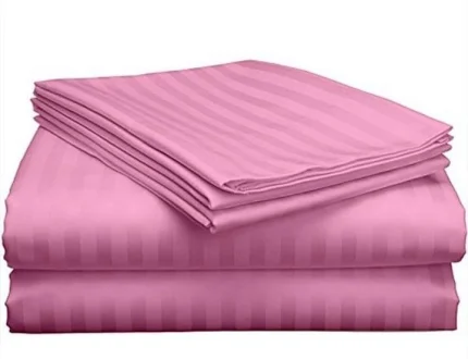 Satin stripped bedsheets (7*8)
