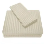 Satin stripped bedsheets (7*8)