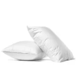 Set of 2 White Cotton Fibre Bed Pillows – 1000g