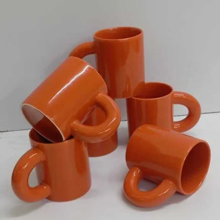 Set of 6 Ceramic Mugs –
