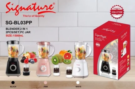 1.5L Signature 2 in 1 Blender SG BL03PP Grinder