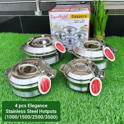 4-Piece Signature Stainless Steel Insulated Hotpot Set