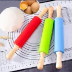 Silicone Rolling Pin Wooden Handle – Silicone,