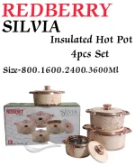 Silvia Plastic Designer Hotpot Set (4pcs) – Beige
