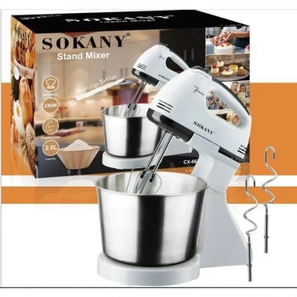 Sokany 2-in-1 Stand and Hand Mixer (with bowl)