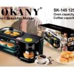Sokany 3-in-1 Breakfast Maker 1250W Multifunctional