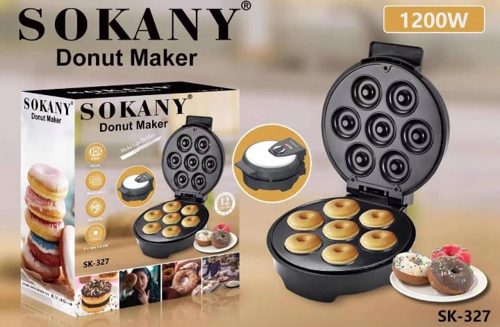 Sokany 7 Pieces Non Sticky Donut Maker - 1200W
