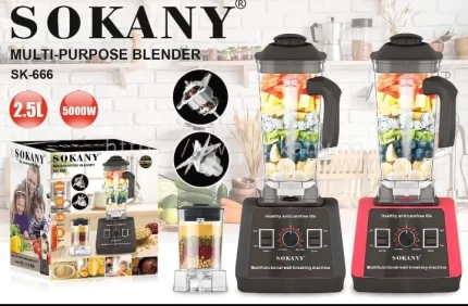 Sokany SK 666 Multi Purpose Blender 2.5L – Plastic