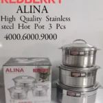 3-Piece REDBERRY ALINA Stainless Steel Insulated Hotpot Set