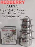 4Pcs Redberry ALINA Stainless Steel Hotpot Set