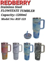 Stainless Steel Vacuum Tumbler – 1200ml – 1.2 L, Print 2