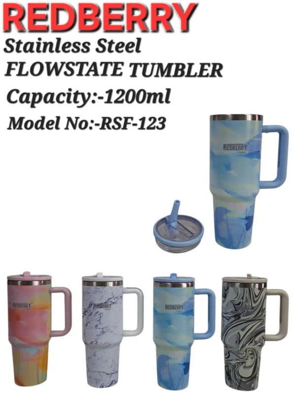 Stainless Steel Vacuum Tumbler – 1200ml – 1.2 L, Print 2