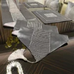 13-Piece Acrylic Table Runner Set with Mats Covers