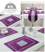 13-Piece Acrylic Table Runner Set with Mats Covers