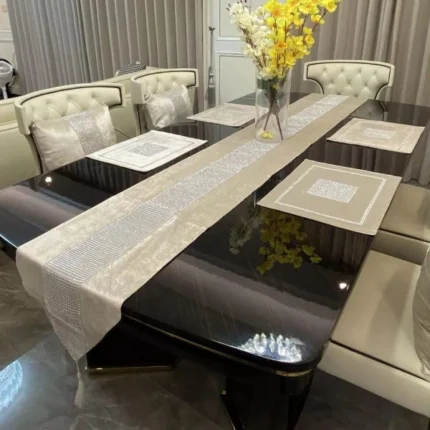 13-Piece Acrylic Table Runner Set with Mats Covers