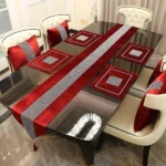 13-Piece Acrylic Table Runner Set with Mats Covers