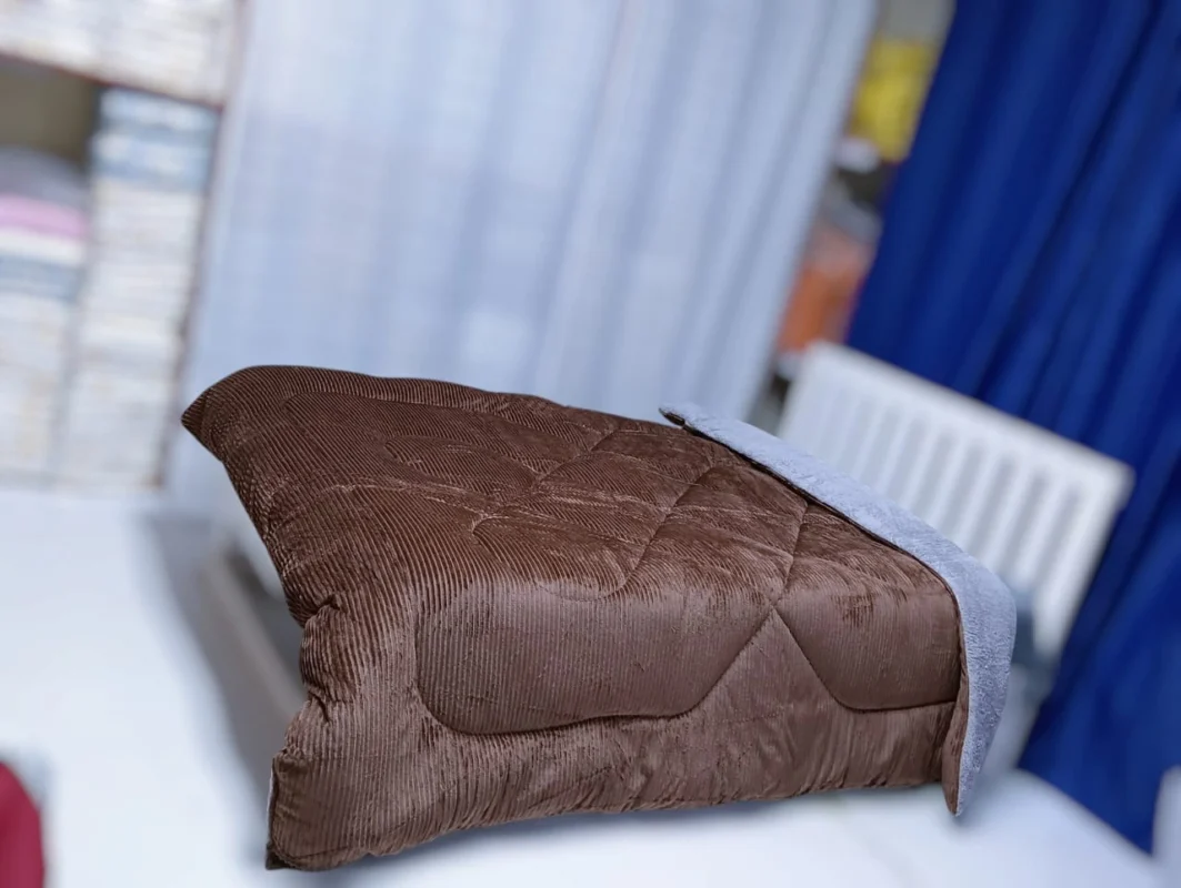 TC Velvet-Woolen Duvet – 5x6 (Single) – Brown, 5 by 6