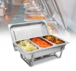 Triple Chafing Dish Stainless Steel Buffet Food Warmer